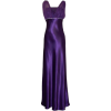 Satin Chiffon Prom Dress Holiday Formal Gown Crystals Full Length Junior Plus Size Purple - Dresses - $69.99  ~ £53.19