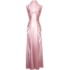 Satin Glam Holiday Formal Gown Prom Bridesmaid Dress Pink - Dresses - $39.99 