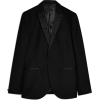 Satin Covered Shawl Lapel - Jacket - coats - 