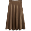 Satin Midi Skirt - Skirts - 