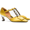 Satin Square Toe Mary Jane Shoes - Klassische Schuhe - 