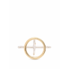 Saturn silver and gold-plated ring - Aneis - 