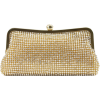 Scarleton Elegant Crystal Clutch H3008 Gold - Clutch bags - $39.99 