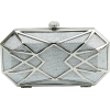 Scarleton Hard Case Clutch H3054 Silver - Clutch bags - $22.99 