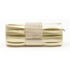 Scarleton Metallic Clutch With Rhinestones H3018 Gold - Clutch bags - $19.99 