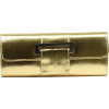 Scarleton Metallic Flap Clutch H3063 Gold - Clutch bags - $14.99 