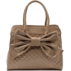 Scarleton Quilted Patent Faux Leather Satchel H1048 Beige - Hand bag - $34.99 