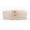 Scarleton Satin Clutch With Beads And Crystals H3012 Pink - バッグ クラッチバッグ - $14.99  ~ ¥1,687