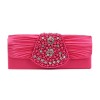 Scarleton Satin Clutch With Beads And Crystals H3012 Rose - Clutch bags - $14.99  ~ £11.39