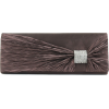 Scarleton Satin Flap Clutch With Crystals H3020 Coffee - バッグ クラッチバッグ - $15.00  ~ ¥1,688