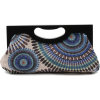 Scarleton Wood Framed Embroidered Clutch H3001 Blue - Schnalltaschen - $19.99  ~ 17.17€