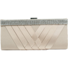 Scarleton Woven Satin Clutch with Crystals H3060 Beige - バッグ クラッチバッグ - $24.99  ~ ¥2,813