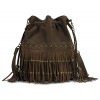 Scarleton Couture Studded Tassel Drawstring Bag H2008 - Hand bag - $12.99  ~ £9.87