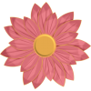 Scrapbook Flower Daisy Cosmo Sticker - Plants - 