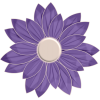 Scrapbook Flower Daisy Cosmo Sticker - Rośliny - 