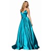 Sea Blue Prom dress - sukienki - 