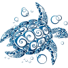 Sea turtle sticker  PeaceResourceProject - Иллюстрации - 