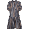 See by Chloé pleated striped dress - sukienki - 