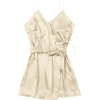 Self Tie Bowknot Belted Cami Dress - Faldas - 