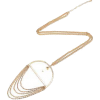 Semicircle Gold Chain Tassel  - Ogrlice - 