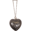 Sequin Heart Wristlet Clutch Purse Evening Bag Hardcase Pewter - Clutch bags - $34.99 