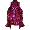 Sequin Off The Shoulder Mini Dress - sukienki - 
