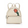 Sequin Rose Patch Faux Leather Backpack - バックパック - $21.99  ~ ¥2,475