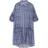 Sequined Gingham Dress - Obleke - 