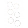 Set of 3 Velvet Hoop Earrings - Brincos - $4.99  ~ 4.29€