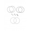 Set of 6 Hoop and Stud Earrings - Naušnice - $5.99  ~ 38,05kn