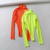 Sexy fluorescent raglan finger jumpsuit female bodysuit - Koszule - krótkie - $25.99  ~ 22.32€