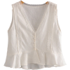 Sexy lace v-neck stitching top - Tanks - $25.99 