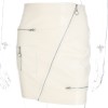 Sexy leather zipper hip skirt - Пуловер - 