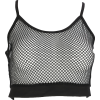 Sexy perspective mesh bottoming camisole - Shirts - $12.99 
