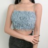 Sexy plush small sling exposed waist was - Shirts - $17.99  ~ £13.67