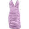 Sexy solid color V-neck strapless tube top pleated bag hip skirt women dress - Kleider - $26.99  ~ 23.18€