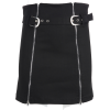 Sexy split zipper metal buckle bag hip s - スカート - 