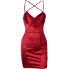 Sexy tight V-neck cross shoulder strap bag hip strap dress - Haljine - $26.99  ~ 23.18€