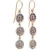 She Bee 10K Gold Sapphire Earrings - Серьги - 