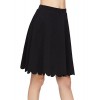 SheIn Women's Basic Stretchy Scallop Hem A Line Skirt - 裙子 - $9.99  ~ ¥66.94