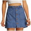 SheIn Women's Button Front Denim A-Line Short Skirt - Spudnice - $16.99  ~ 14.59€