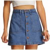 SheIn Women's Button Front Denim A-Line Short Skirt - Юбки - $16.99  ~ 14.59€