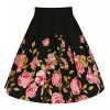 SheIn Women's Casual Floral Print Vintage Box A-Line Pleated Midi Skirt - Saias - $23.99  ~ 20.60€