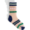 Sheer Striped Over Ankle Socks - Anderes - 