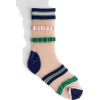 Sheer Striped Over Ankle Socks - Altro - 