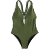 Shein Backless Woven Swimsuit - Trajes de baño - $48.00  ~ 41.23€