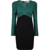 Sheinside green and black dress - Haljine - 