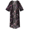 Sherosa Women's Floral Chiffon Kimono Cardigan Blouse High Low Cover up - Shirts - $5.99 