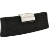 Shimmering Rhinestone Clasp Long Hard Case Box Clutch Evening Bag Baguette Purse Minaudiere w/2 Shoulder Chain Straps Black - Borse con fibbia - $25.50  ~ 21.90€