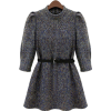 Shirred Waist Mandarin Collar - 连衣裙 - $38.00  ~ ¥254.61